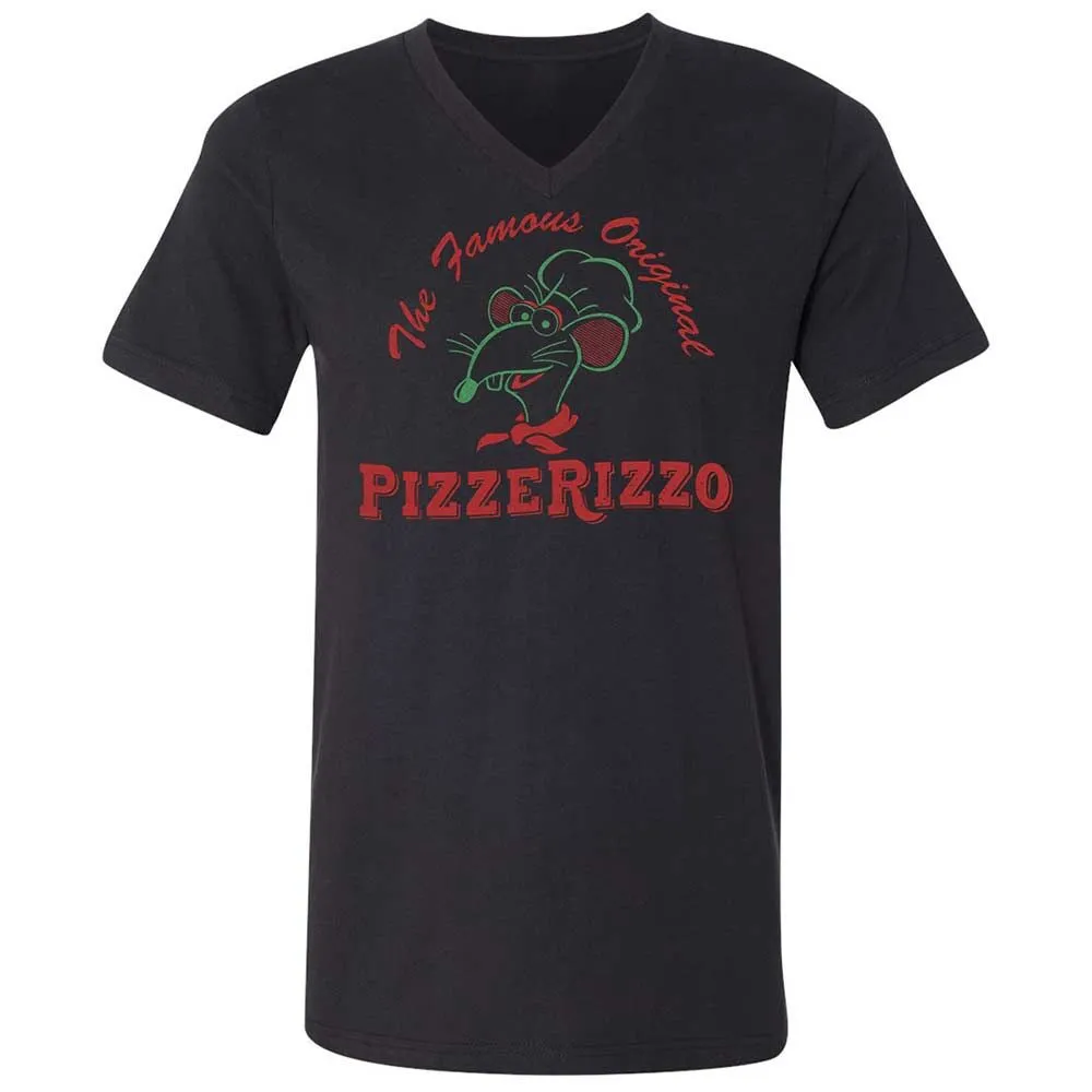 Unisex V-Neck T-Shirt - 5656WHM3 - Black - 11