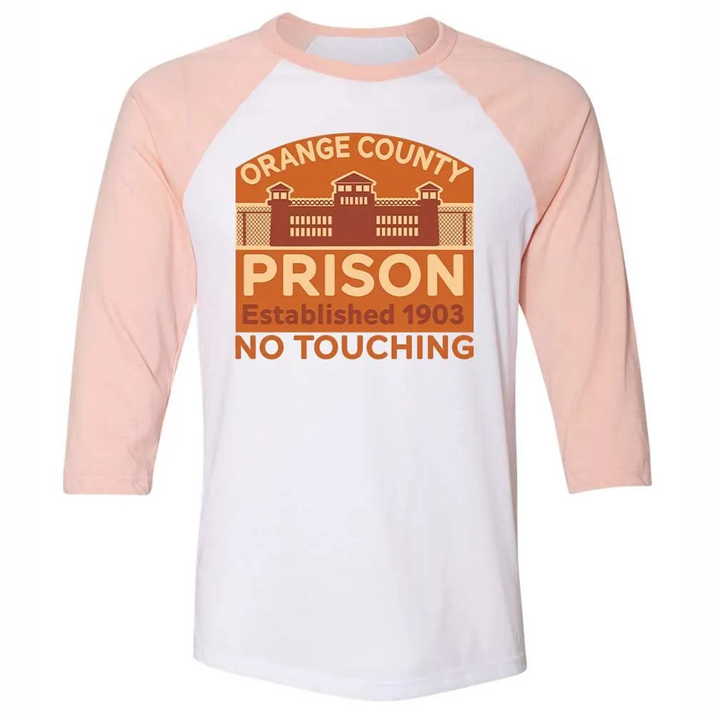 Unisex 3/4 Baseball Tee - XT7QHSBE - White/Heather Peach - 5