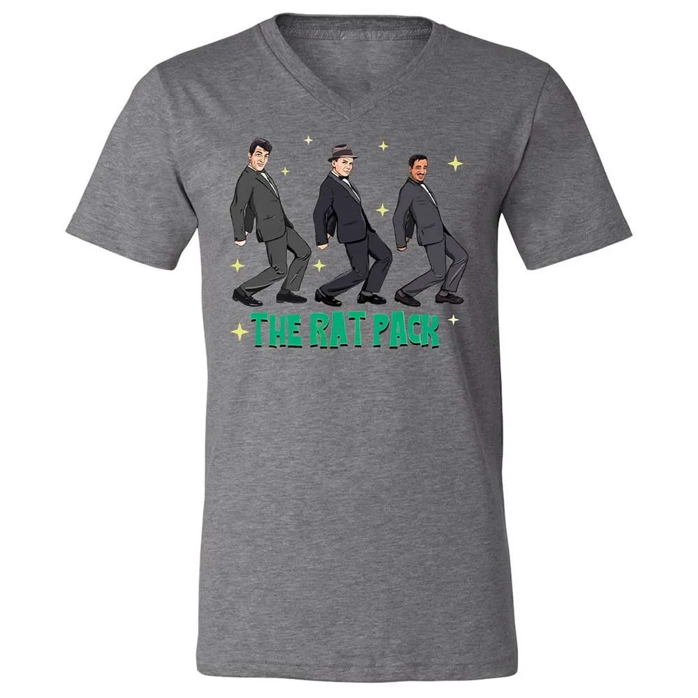 Unisex V-Neck T-Shirt - D1TZUHTJ - Deep Heather - 9