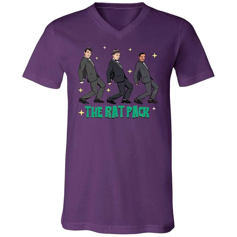 Unisex V-Neck T-Shirt - D1TZUHTJ - Team Purple - 10