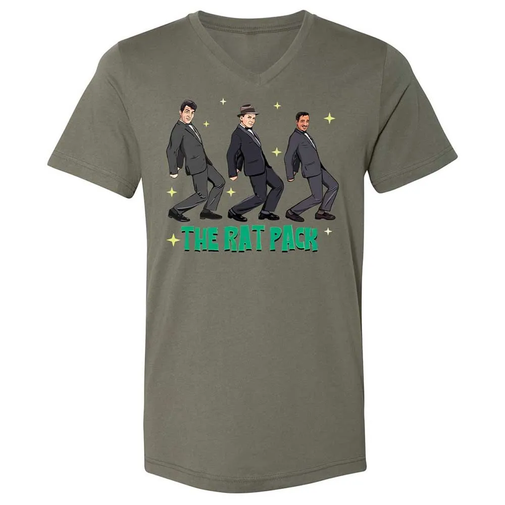 Unisex V-Neck T-Shirt - D1TZUHTJ - Military Green - 15
