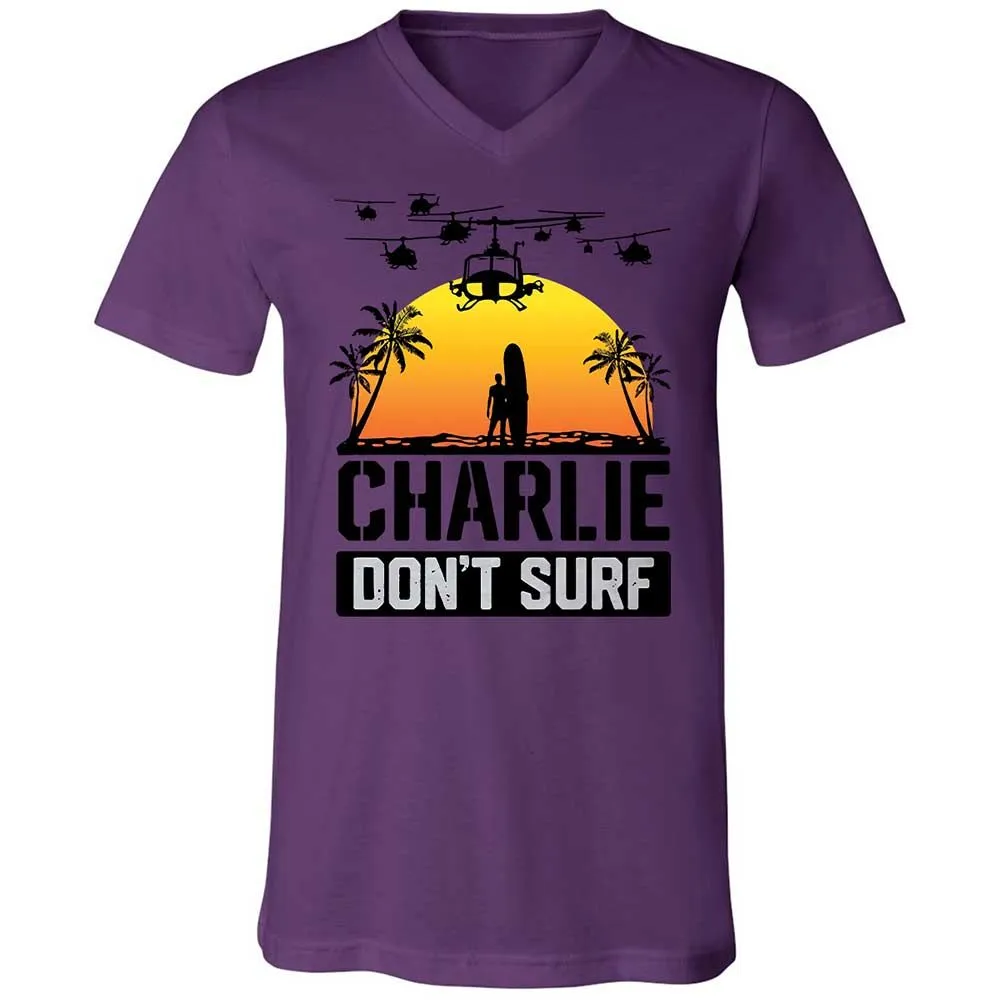 Unisex V-Neck T-Shirt - D6PE4LBV - Team Purple - 10
