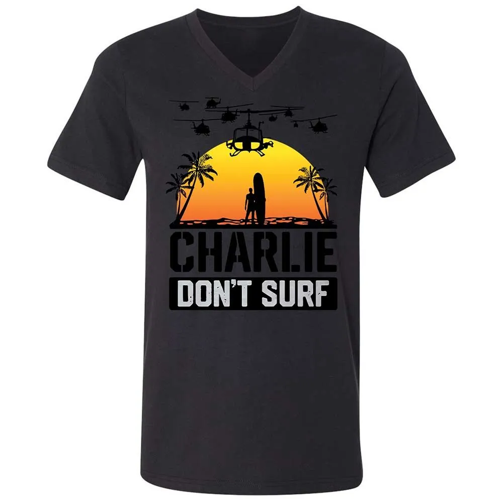 Unisex V-Neck T-Shirt - D6PE4LBV - Black - 11