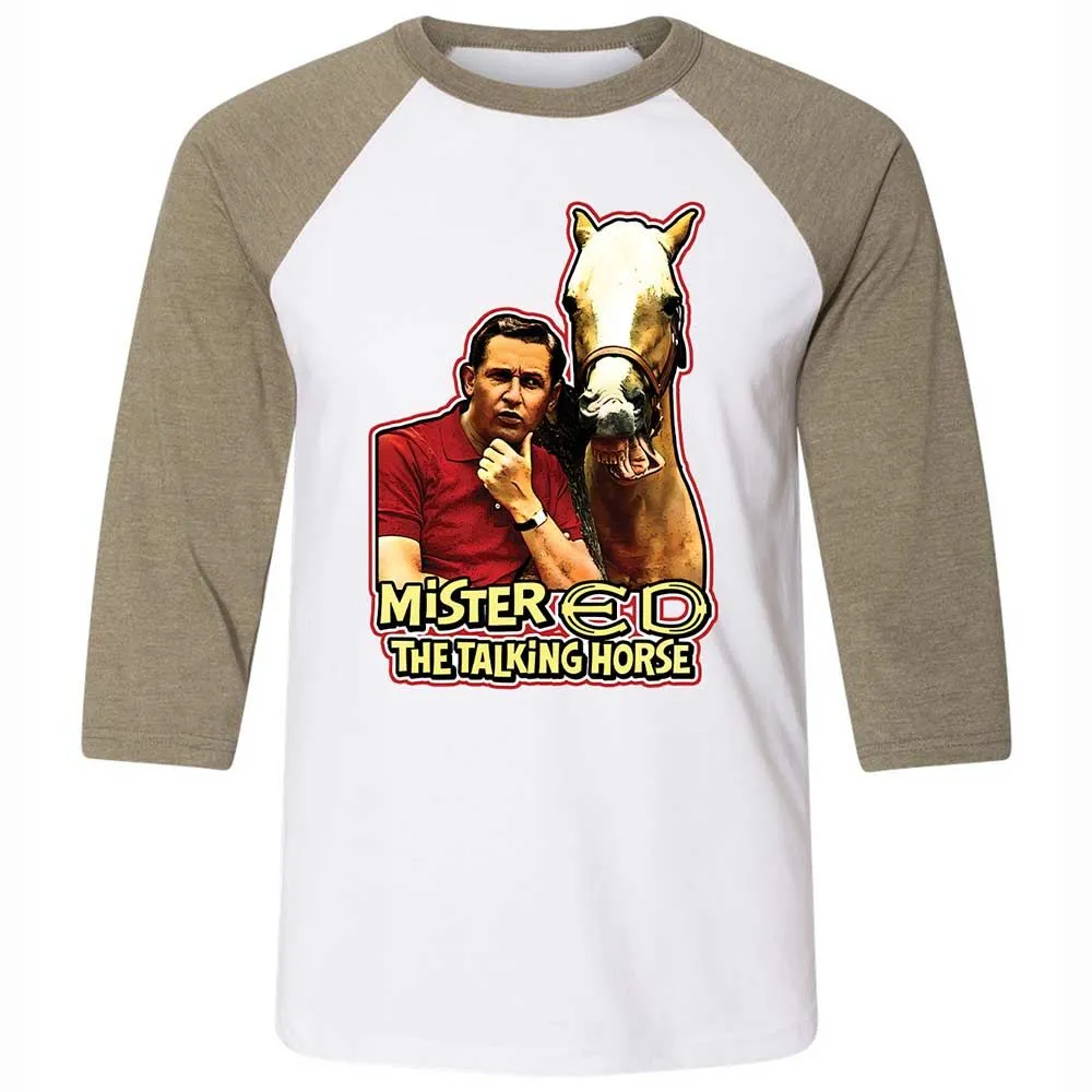 Mister Ed the Talking Horse - White/Heather Olive - 4