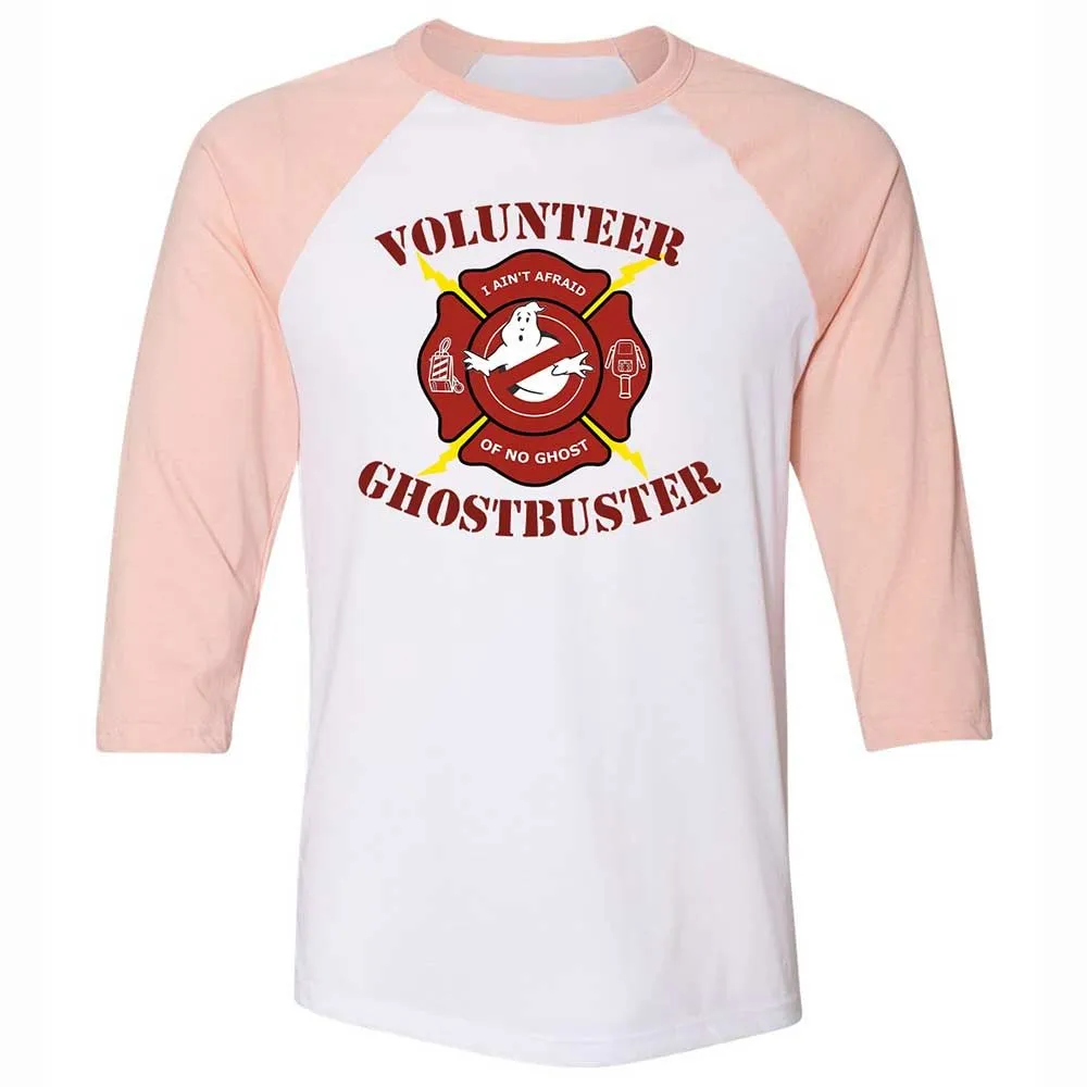 Unisex 3/4 Baseball Tee - 2T9V2XM6 - White/Heather Peach - 5