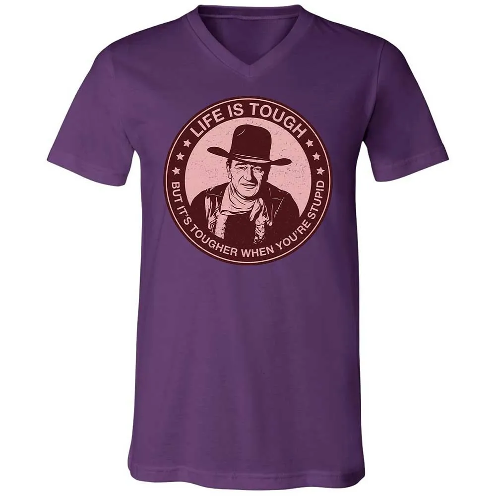 Unisex V-Neck T-Shirt - YRARH1BQ - Team Purple - 10