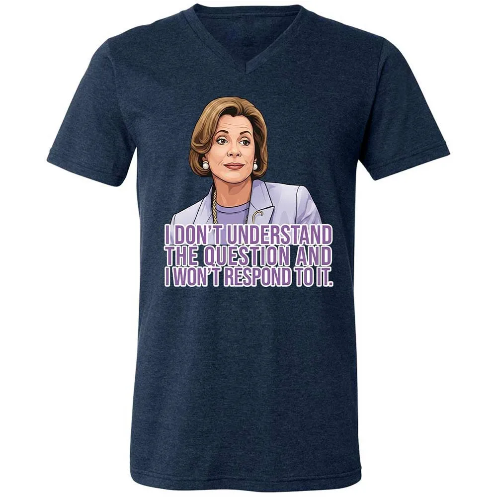Unisex V-Neck T-Shirt - 23YBNVVS - Heather Navy - 13