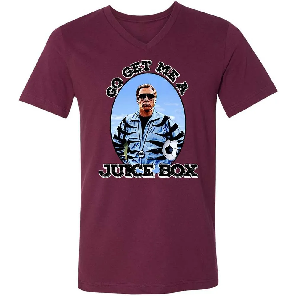 Unisex V-Neck T-Shirt - YT67LATJ - Maroon - 14