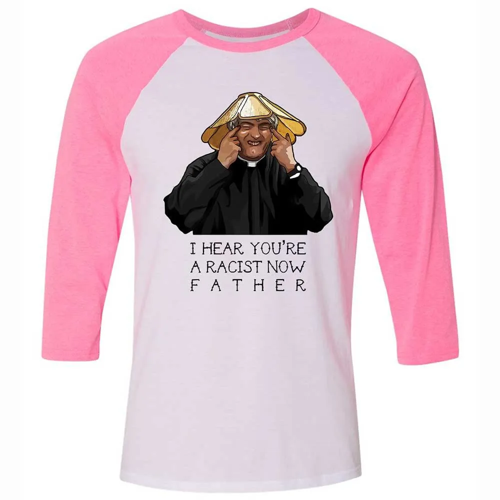Unisex 3/4 Baseball Tee - G3M8BYR3 - White/Neon Pink - 12