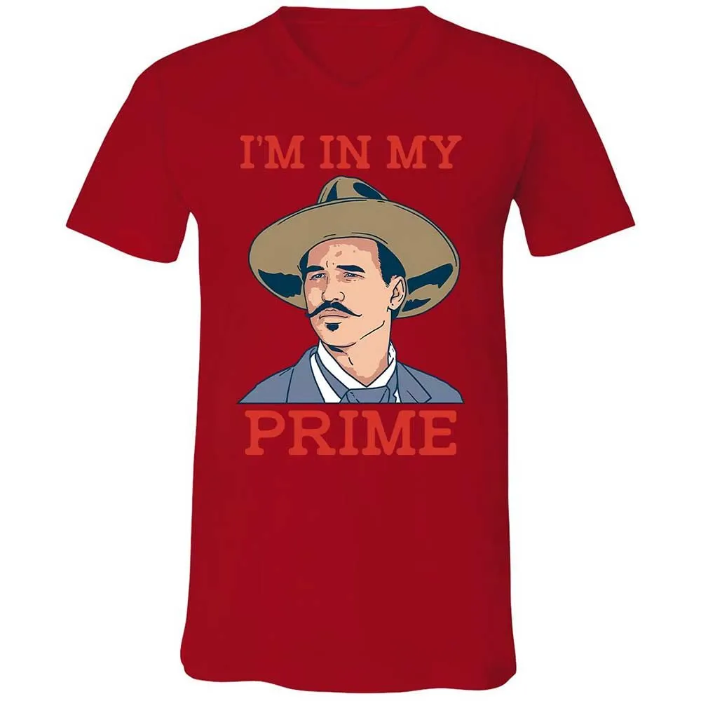Unisex V-Neck T-Shirt - W8FH271Q - Red - 5