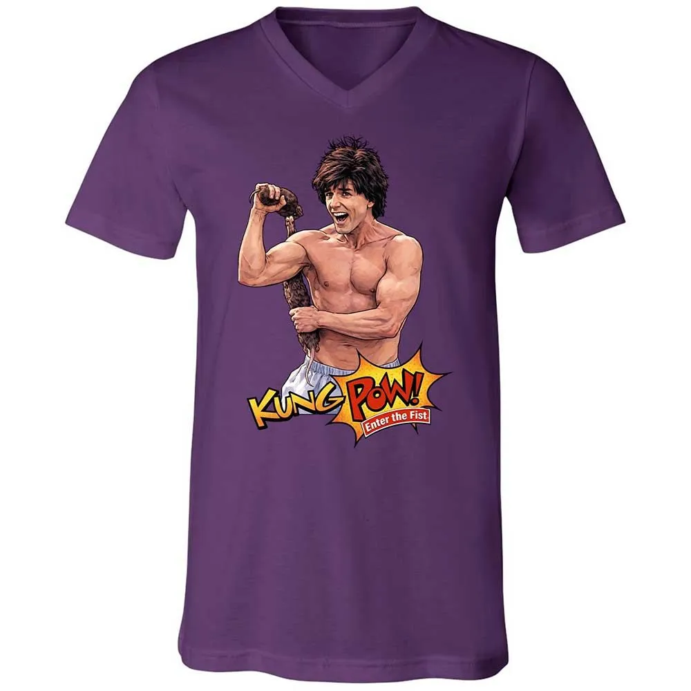 Unisex V-Neck T-Shirt - 64Z6JHMP - Team Purple - 10