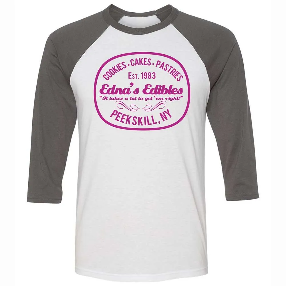 Unisex 3/4 Baseball Tee - T46LYMJ9 - White/Asphalt - 2