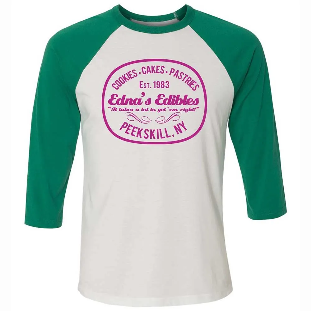 Unisex 3/4 Baseball Tee - T46LYMJ9 - White/Kelly - 6