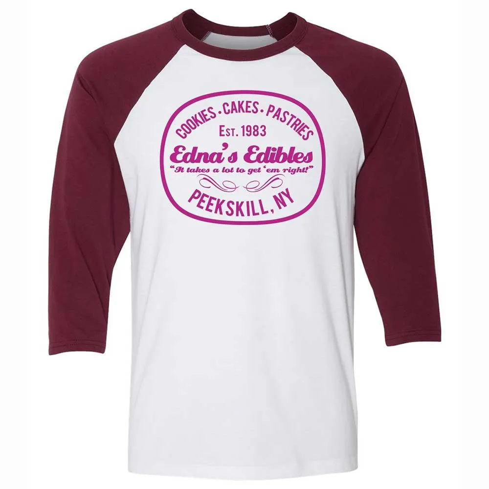 Unisex 3/4 Baseball Tee - T46LYMJ9 - White/Maroon - 7