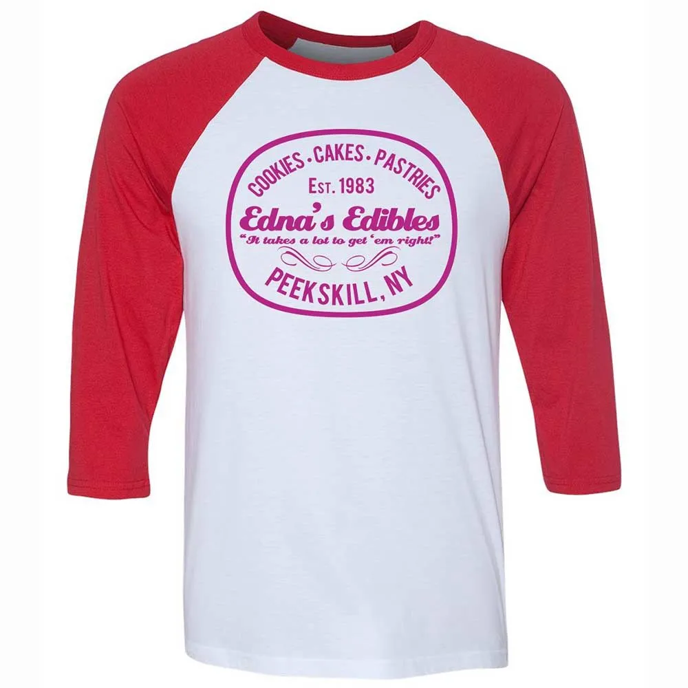 Unisex 3/4 Baseball Tee - T46LYMJ9 - White/Red - 9