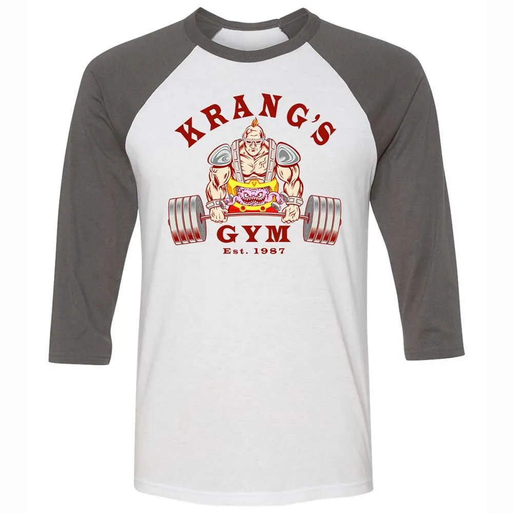 Unisex 3/4 Baseball Tee - 8GFFQMLS - White/Asphalt - 2