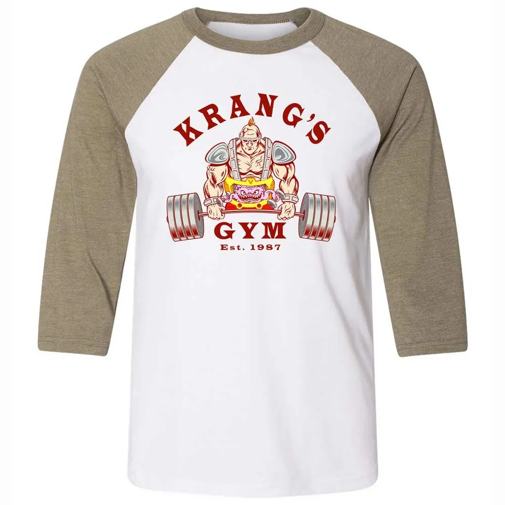Unisex 3/4 Baseball Tee - 8GFFQMLS - White/Heather Olive - 4