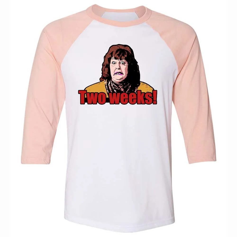 Unisex 3/4 Baseball Tee - R8YQBCCV - White/Heather Peach - 5