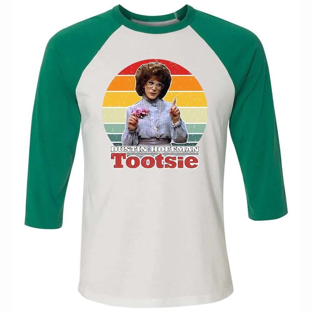 Unisex 3/4 Baseball Tee - B5GJ2G9U - White/Kelly - 6