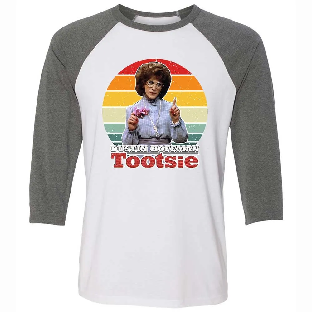 Unisex 3/4 Baseball Tee - B5GJ2G9U - White/Deep Heather - 11