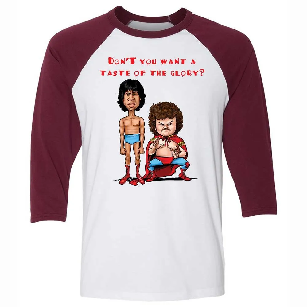 Unisex 3/4 Baseball Tee - S5FR969L - White/Maroon - 7