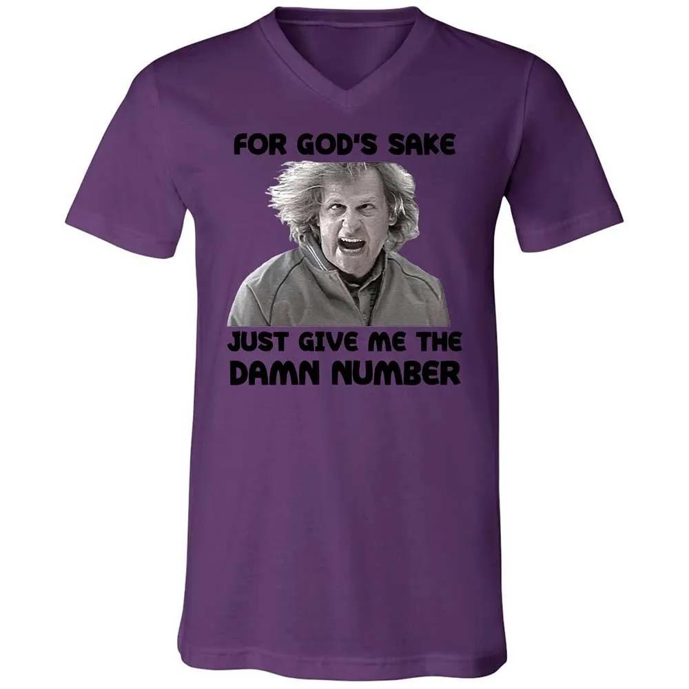 Unisex V-Neck T-Shirt - 3J88FQEH - Team Purple - 10