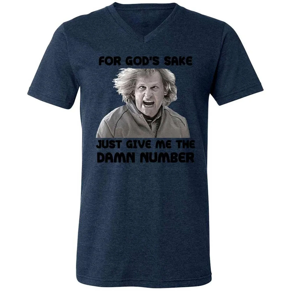 Unisex V-Neck T-Shirt - 3J88FQEH - Heather Navy - 13