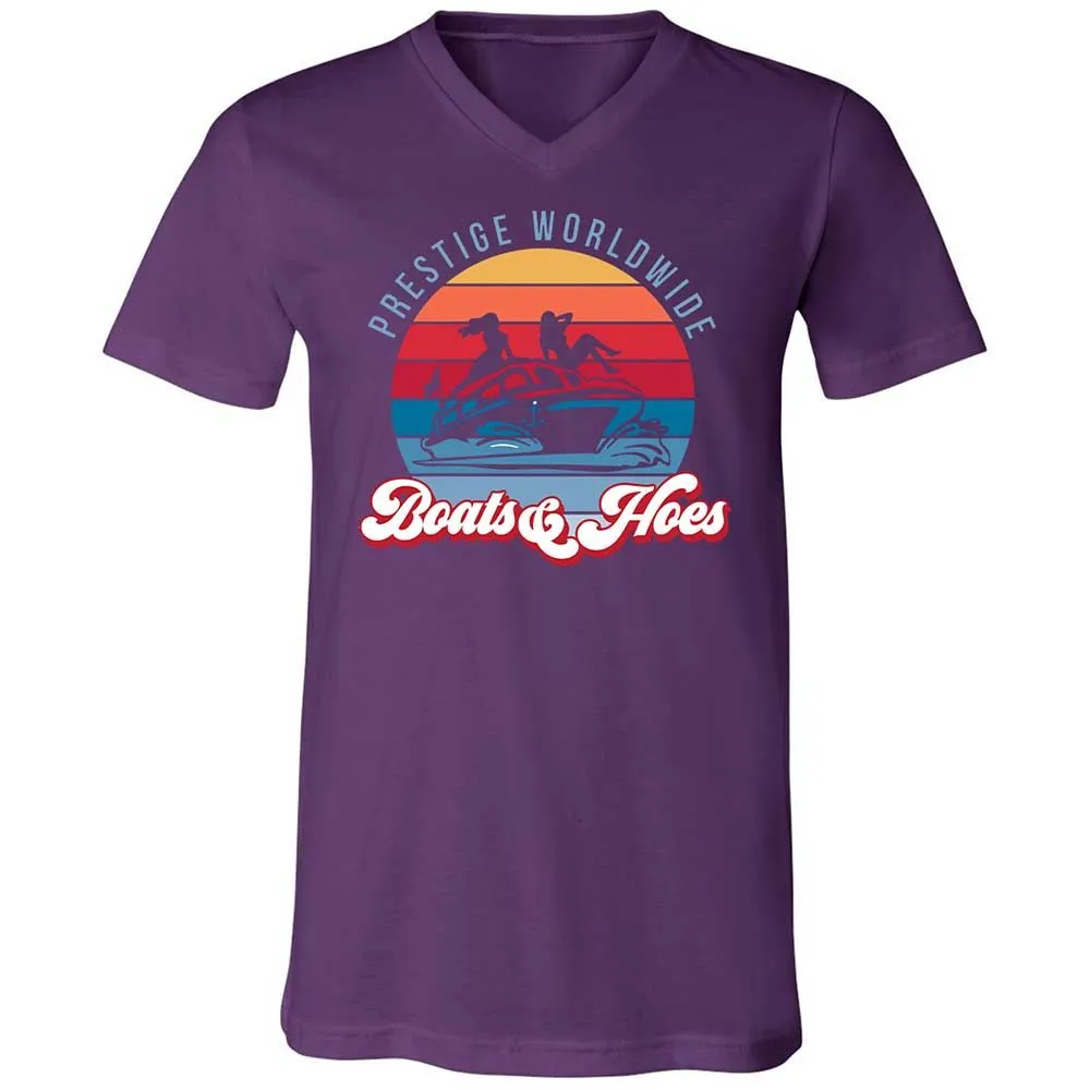Unisex V-Neck T-Shirt - XWS4Z1VS - Team Purple - 10