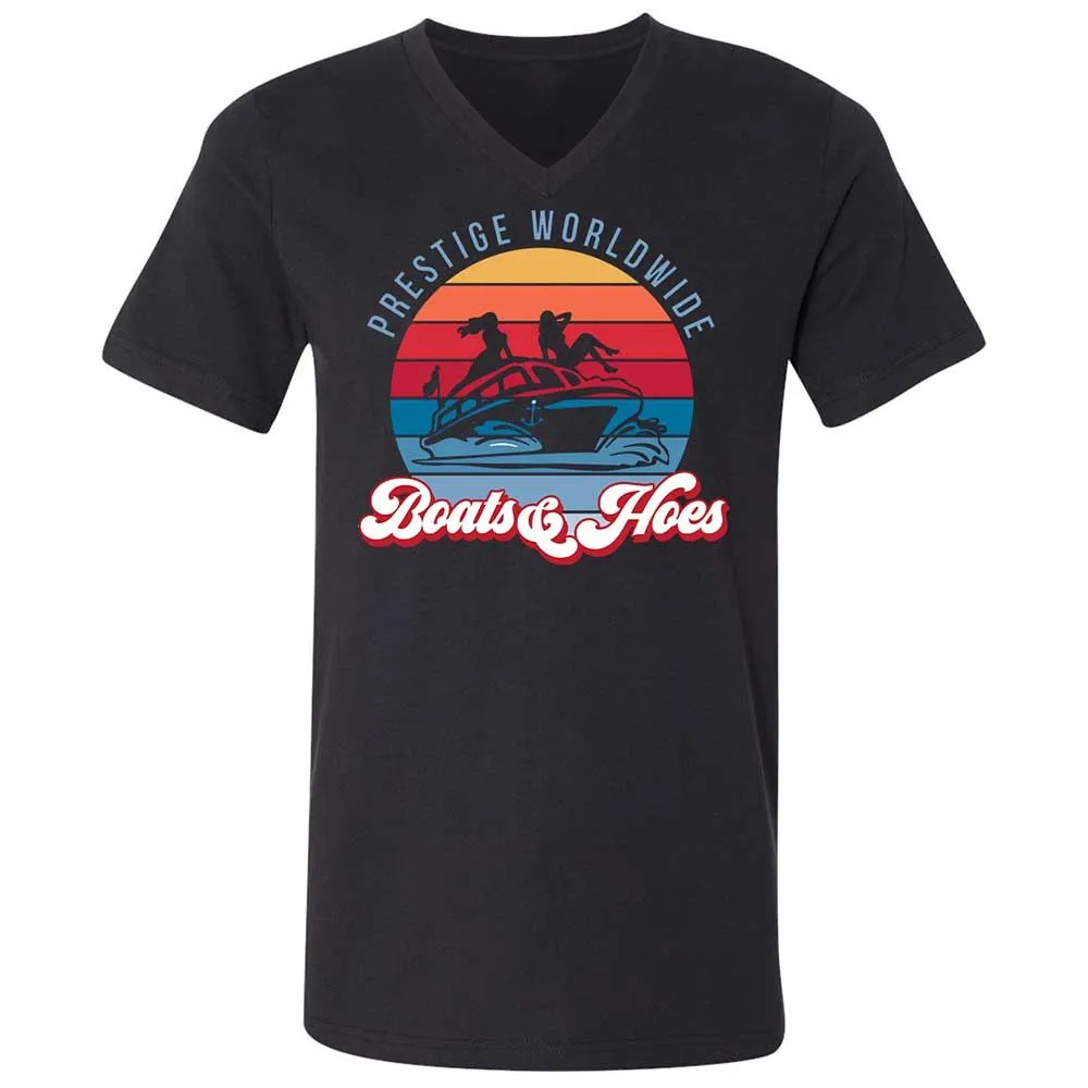 Unisex V-Neck T-Shirt - XWS4Z1VS - Black - 11