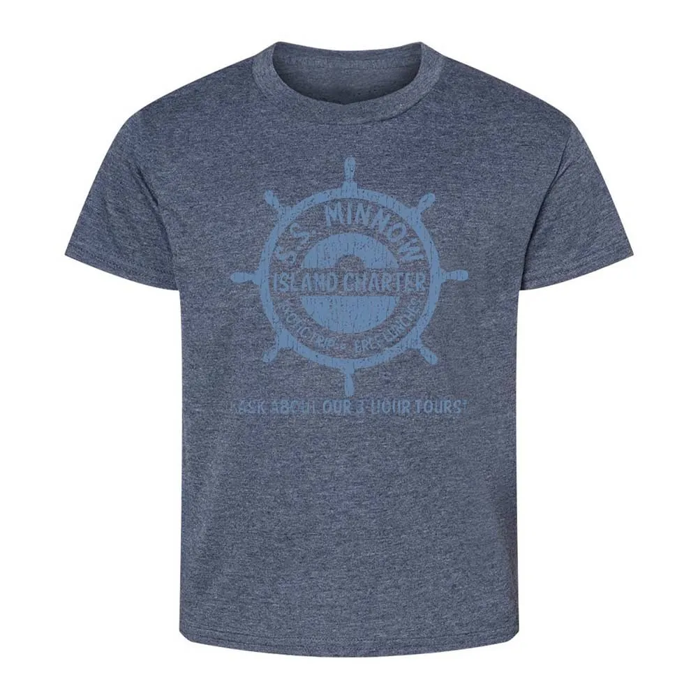 Kids T-Shirt - V7MK5CB8 - Heather Navy - 15