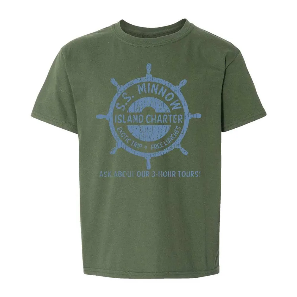 Kids T-Shirt - V7MK5CB8 - Military Green - 20