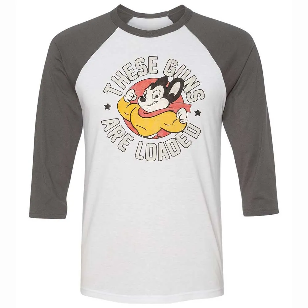 Unisex 3/4 Baseball Tee - AG9EM1CT - White/Asphalt - 2