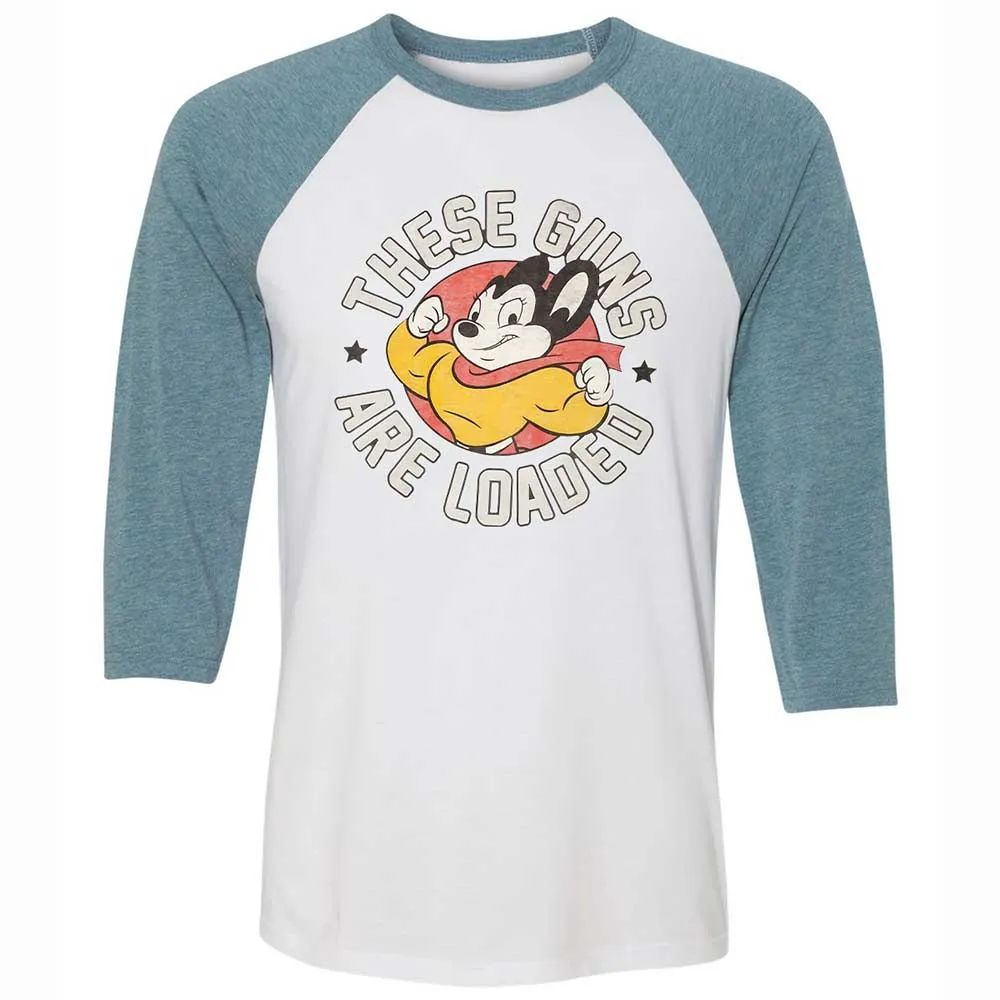 Unisex 3/4 Baseball Tee - AG9EM1CT - White/Denim - 3