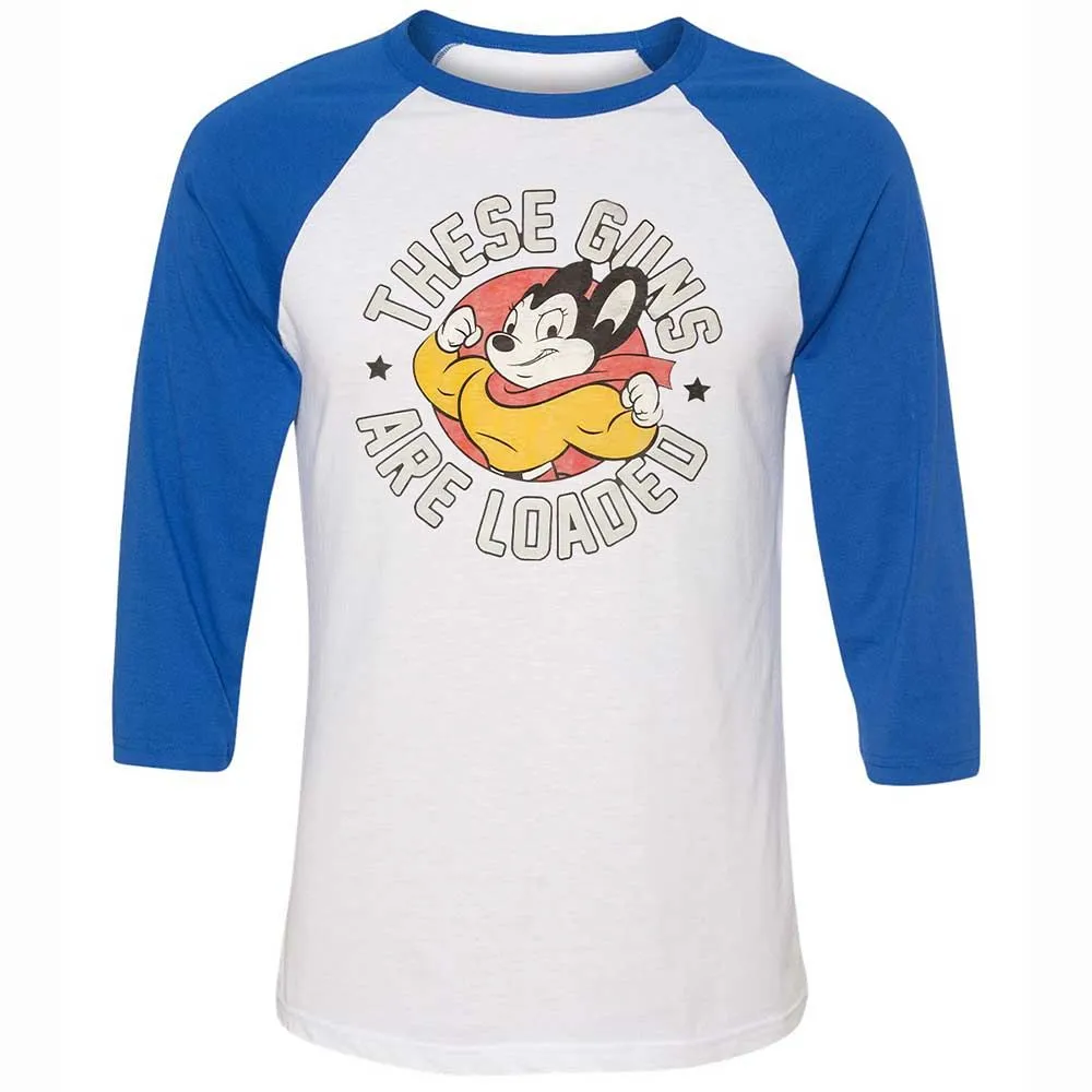 Unisex 3/4 Baseball Tee - AG9EM1CT - White/True Royal - 10