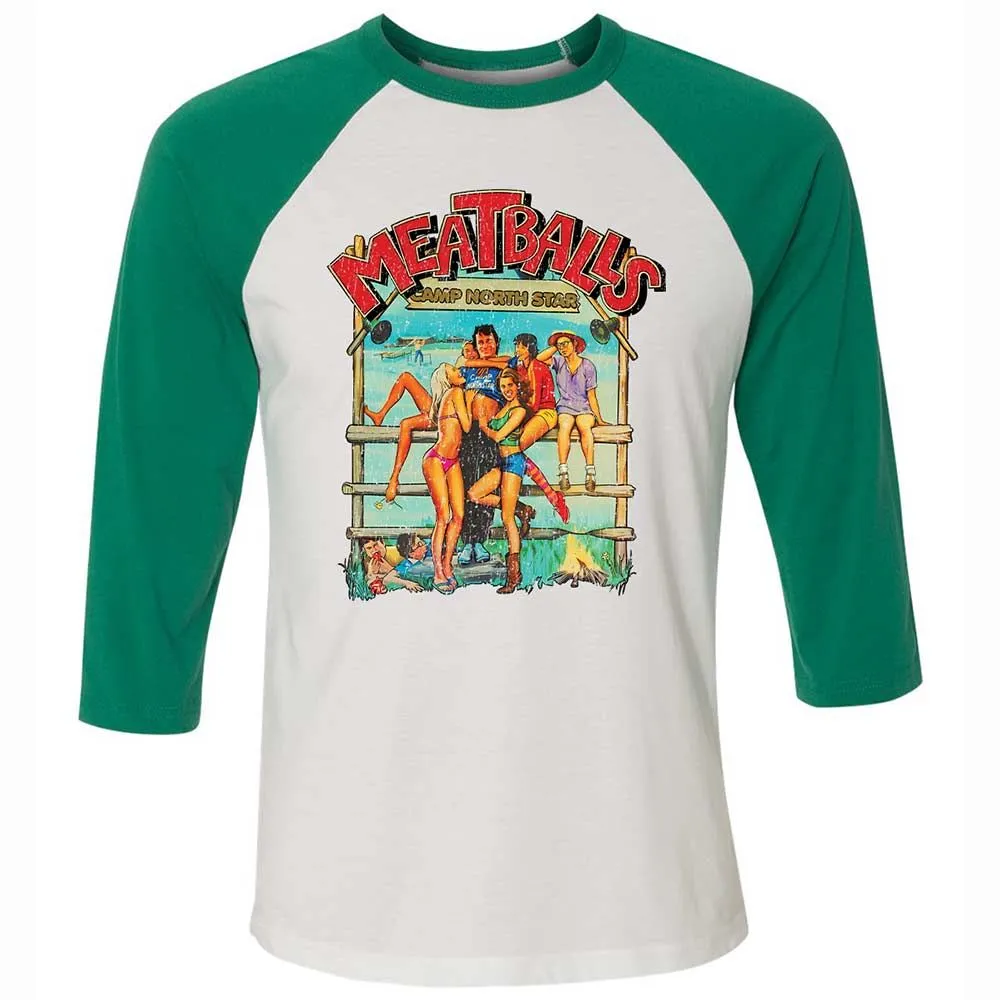 Unisex 3/4 Baseball Tee - 9RS8YAGH - White/Kelly - 6