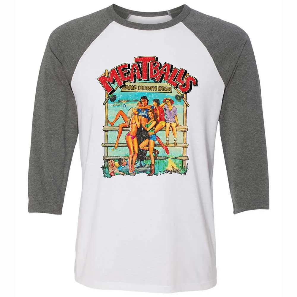 Unisex 3/4 Baseball Tee - 9RS8YAGH - White/Deep Heather - 11
