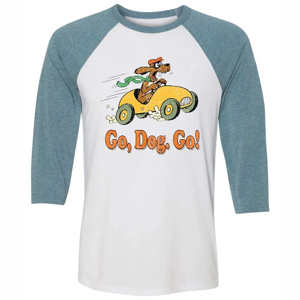 Unisex 3/4 Baseball Tee - L848D3ZR - White/Denim - 3