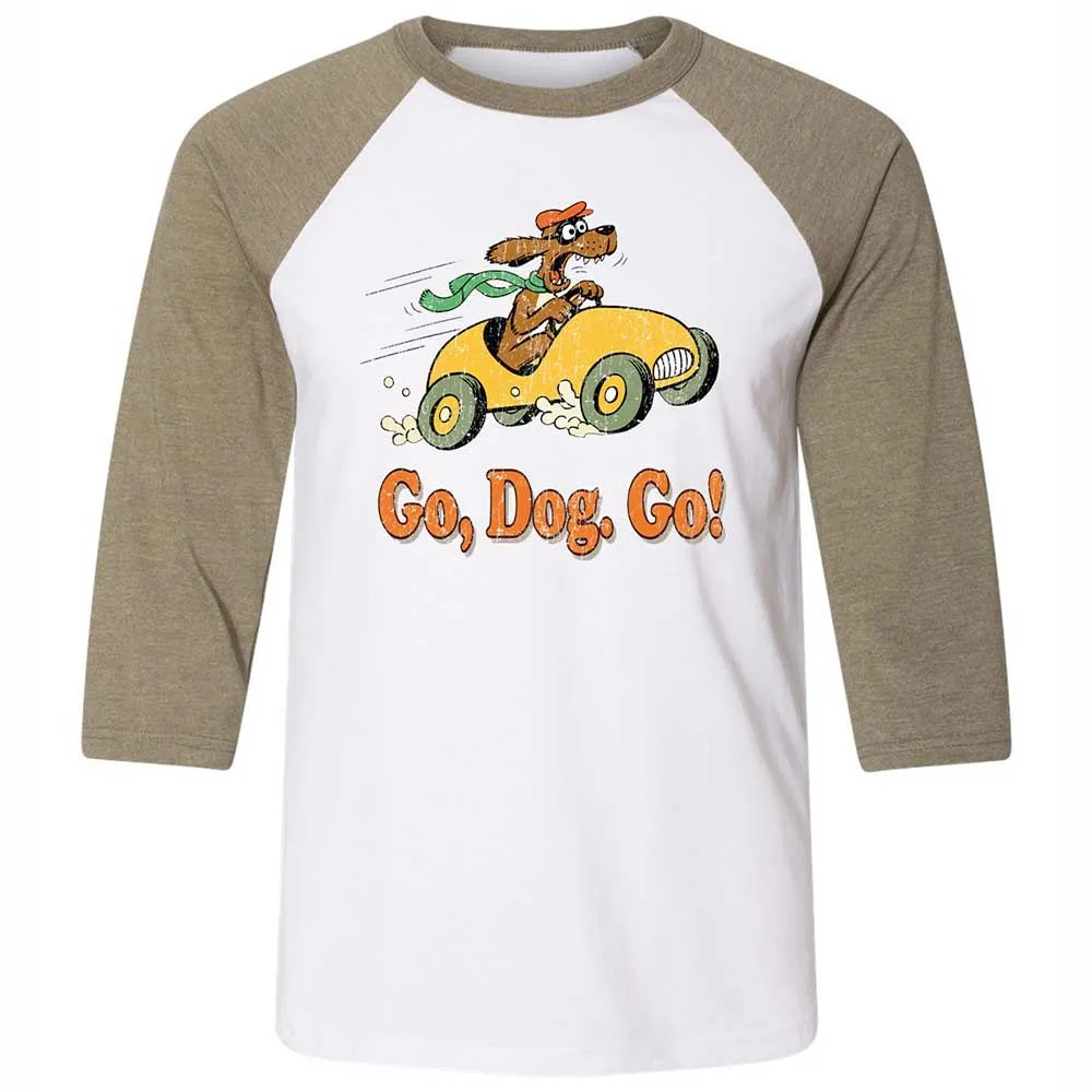 Unisex 3/4 Baseball Tee - L848D3ZR - White/Heather Olive - 4