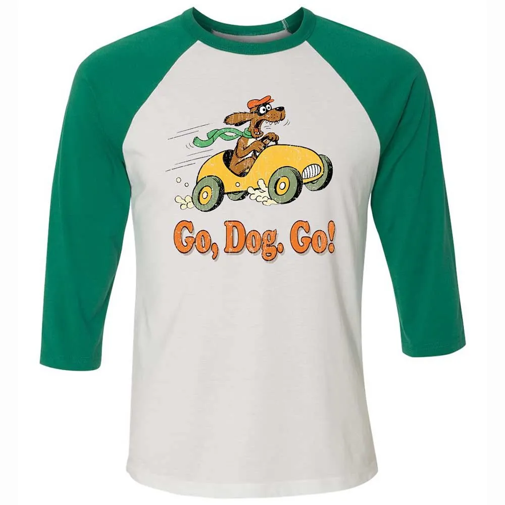 Unisex 3/4 Baseball Tee - L848D3ZR - White/Kelly - 6