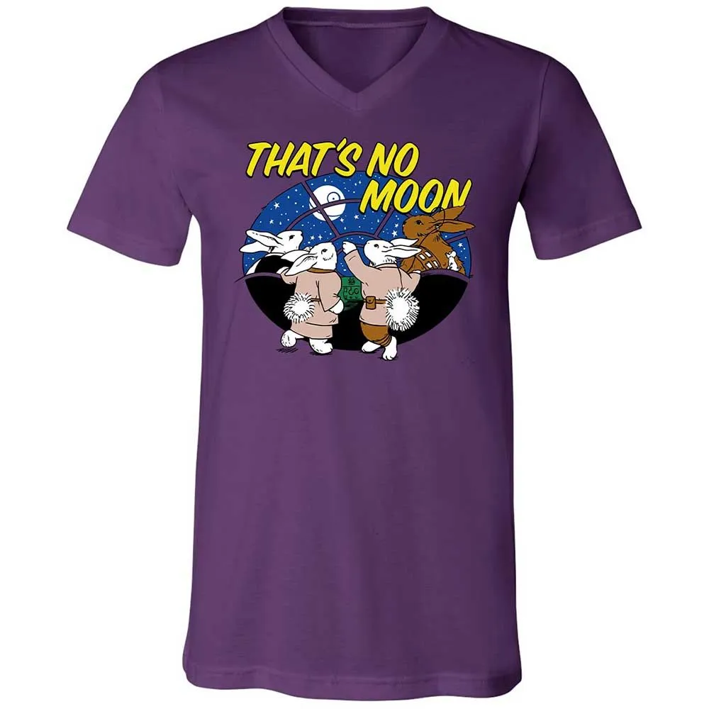 Unisex V-Neck T-Shirt - White - Team Purple - 10