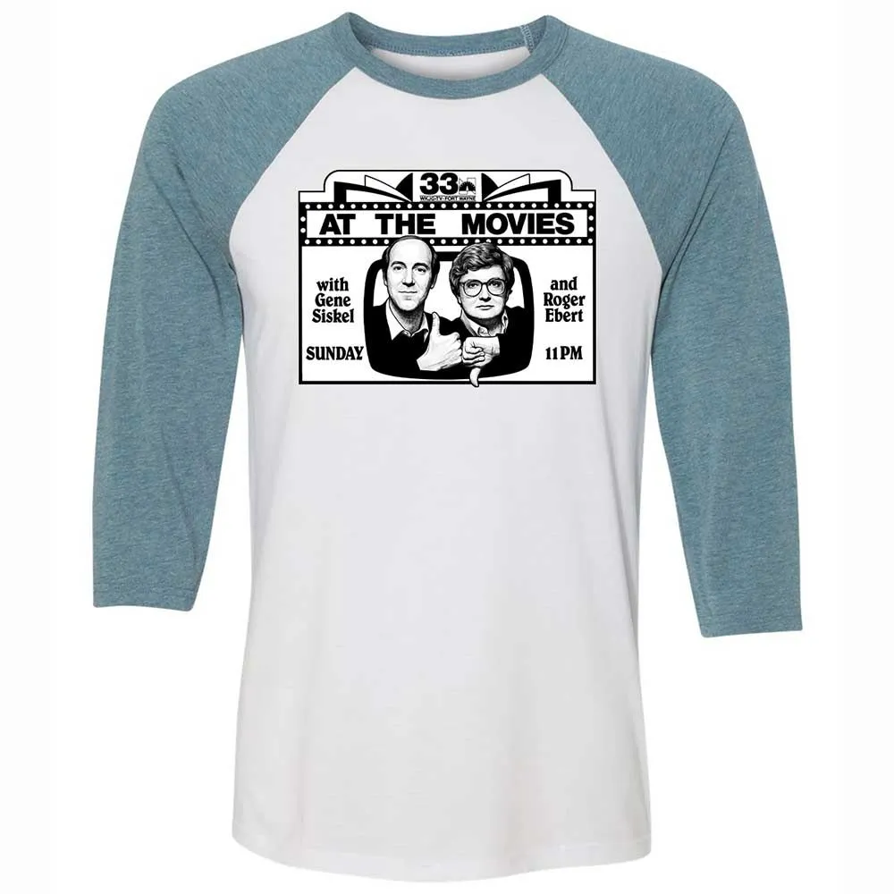 Unisex 3/4 Baseball Tee - RUYAHX79 - White/Denim - 3