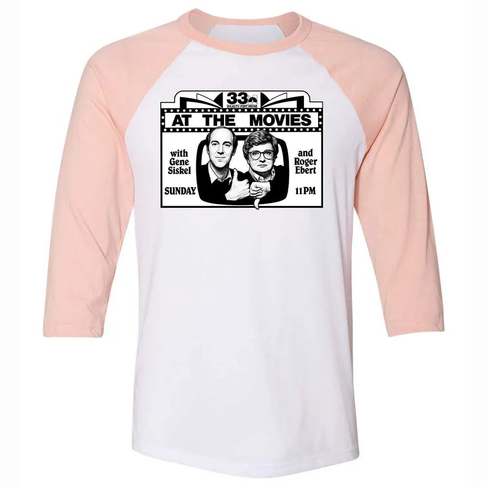 Unisex 3/4 Baseball Tee - RUYAHX79 - White/Heather Peach - 5