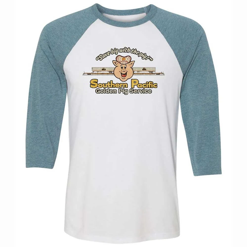 Unisex 3/4 Baseball Tee - 5N9WTPJJ - White/Denim - 3