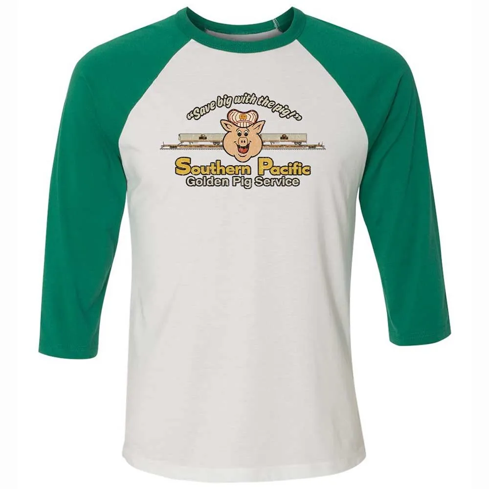 Unisex 3/4 Baseball Tee - 5N9WTPJJ - White/Kelly - 6