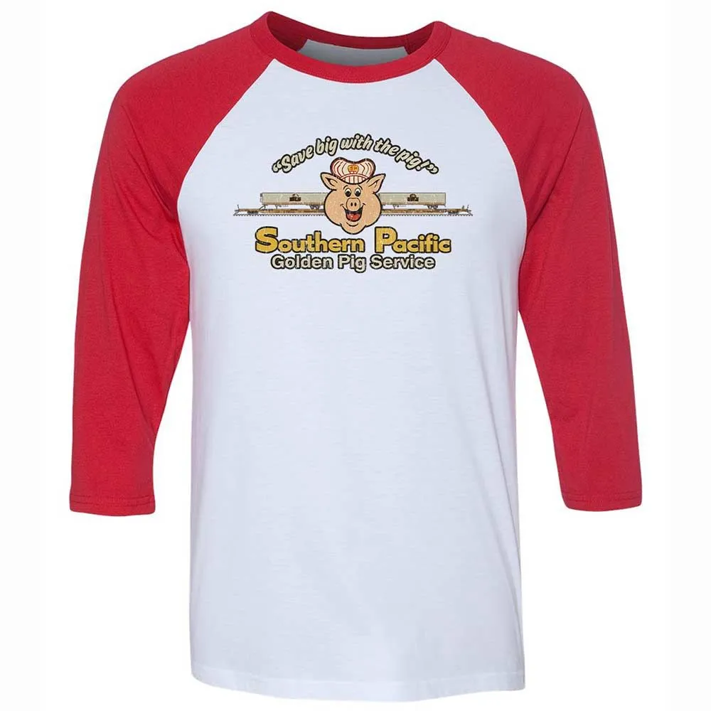 Unisex 3/4 Baseball Tee - 5N9WTPJJ - White/Red - 9