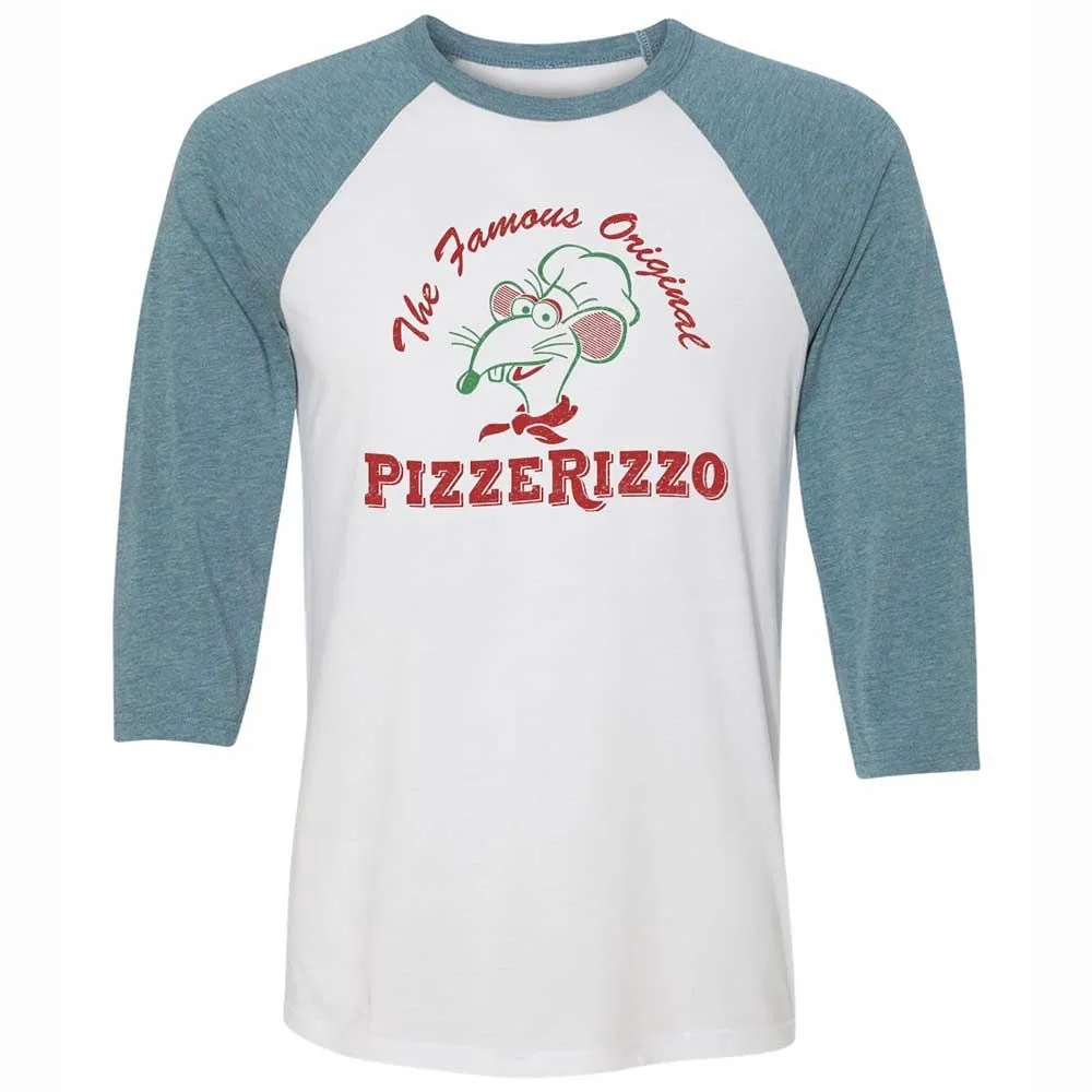Unisex 3/4 Baseball Tee - LTVY6D3H - White/Denim - 3