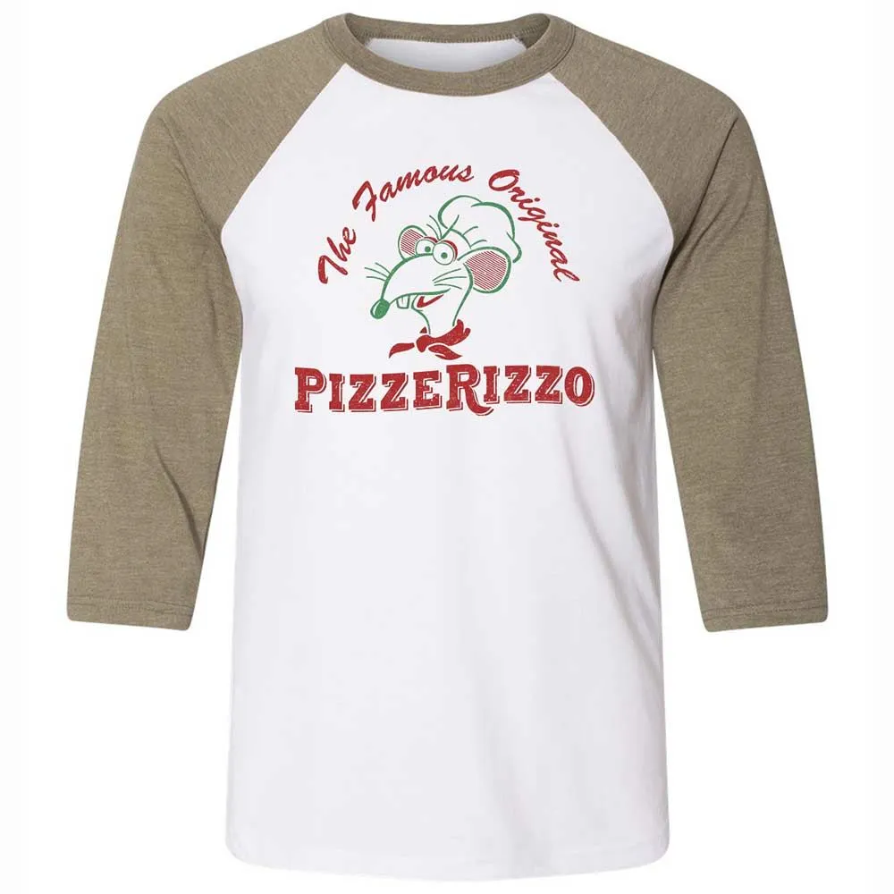 Unisex 3/4 Baseball Tee - LTVY6D3H - White/Heather Olive - 4