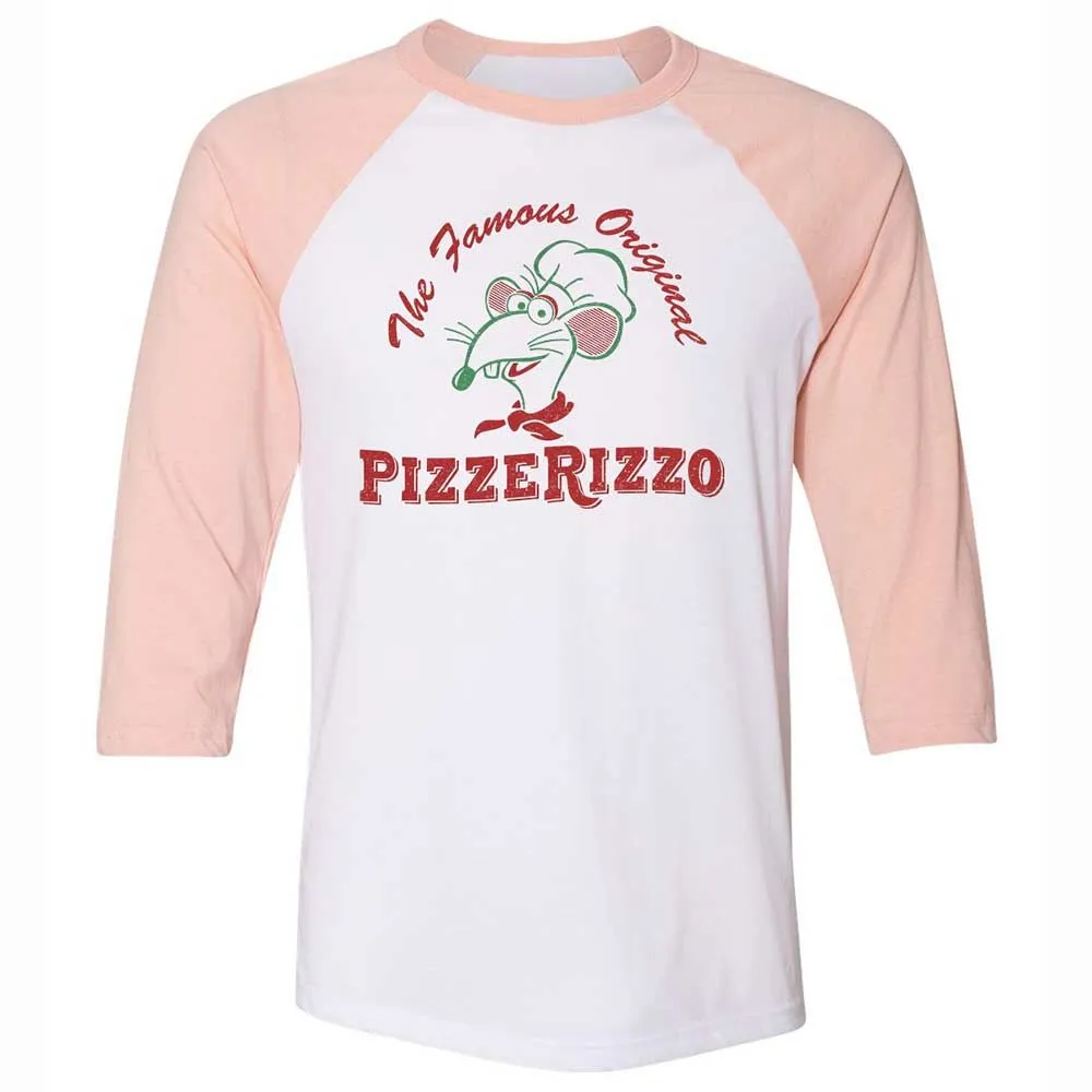 Unisex 3/4 Baseball Tee - LTVY6D3H - White/Heather Peach - 5