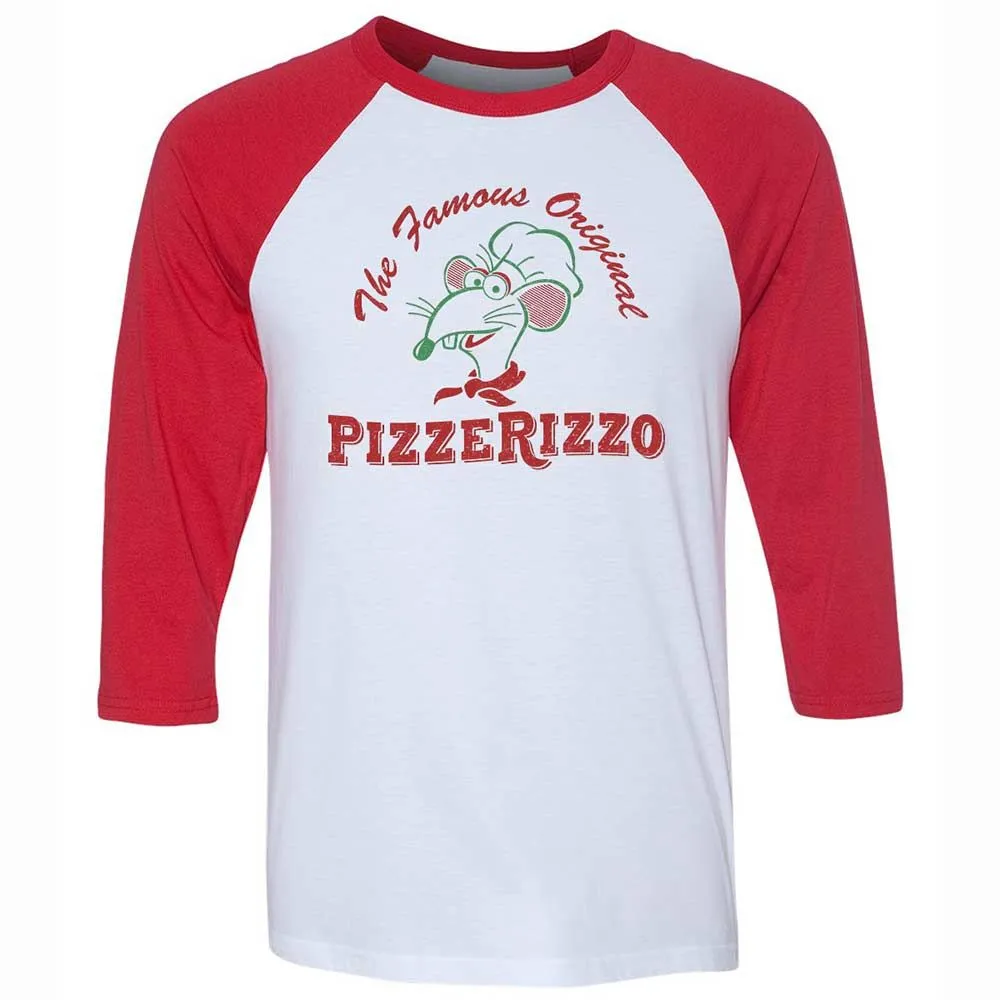 Unisex 3/4 Baseball Tee - LTVY6D3H - White/Red - 9