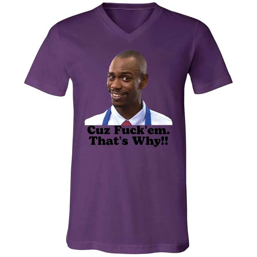Unisex V-Neck T-Shirt - 3CCZWHEV - Team Purple - 10